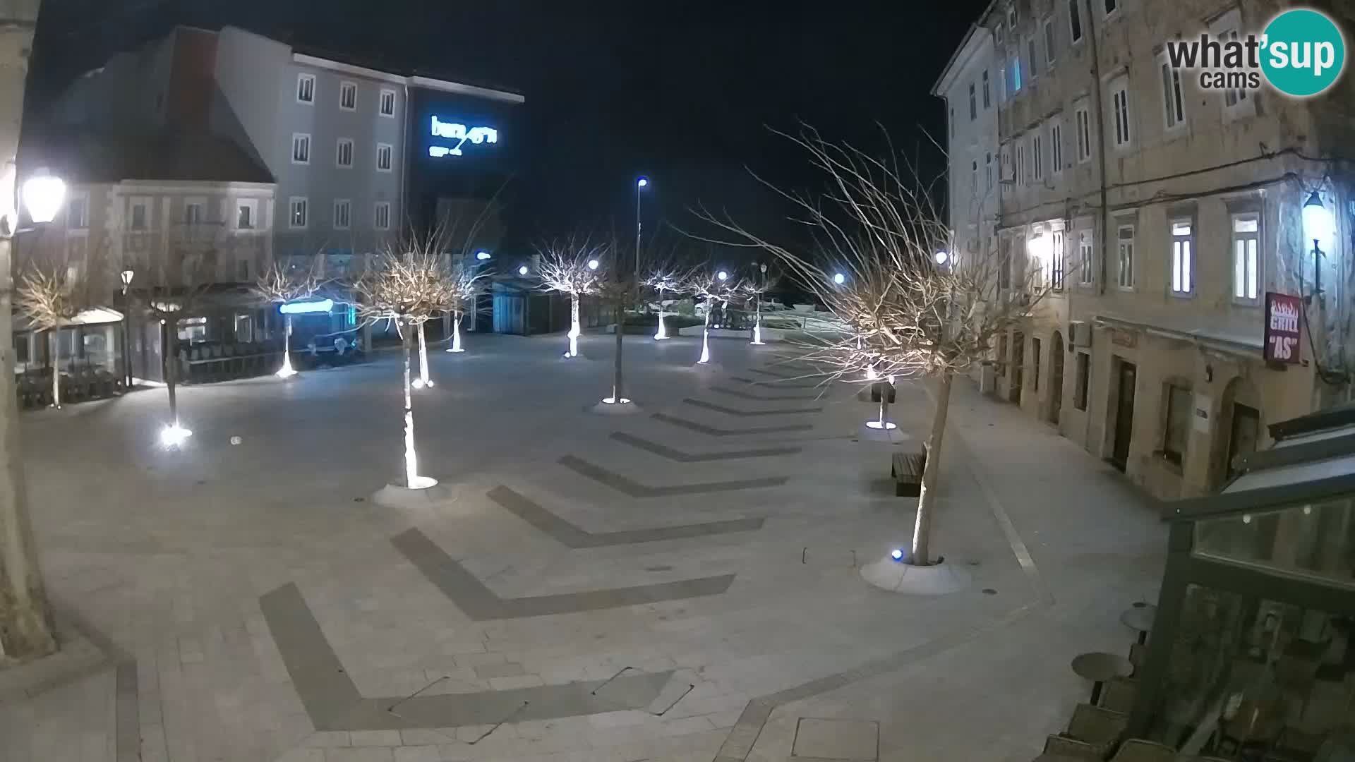 Centro della città di Senj – Piazza Pavlin – Live Cam Dalmazia
