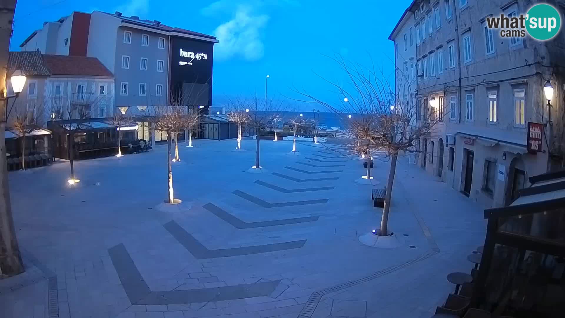 Centre de la ville de Senj – Place Pavlin – Live Cam Dalmatie