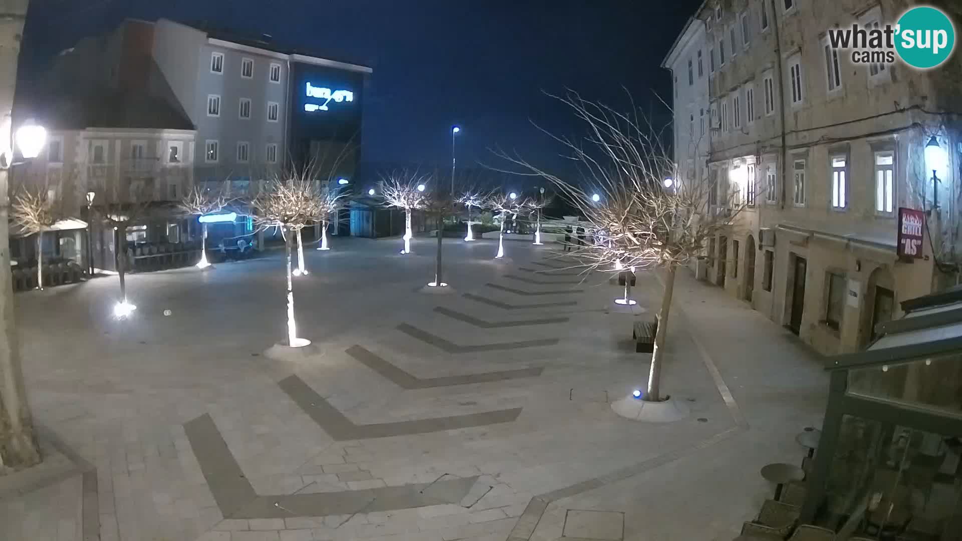 Centre de la ville de Senj – Place Pavlin – Live Cam Dalmatie