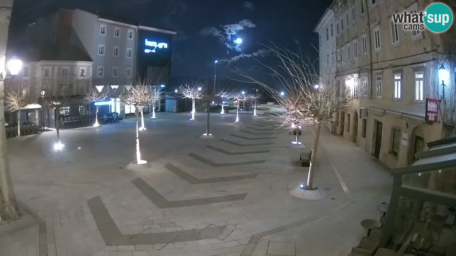 Centre de la ville de Senj – Place Pavlin – Live Cam Dalmatie