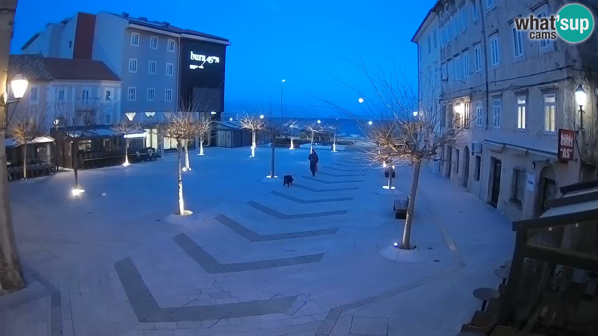 Centro della città di Senj – Piazza Pavlin – Live Cam Dalmazia