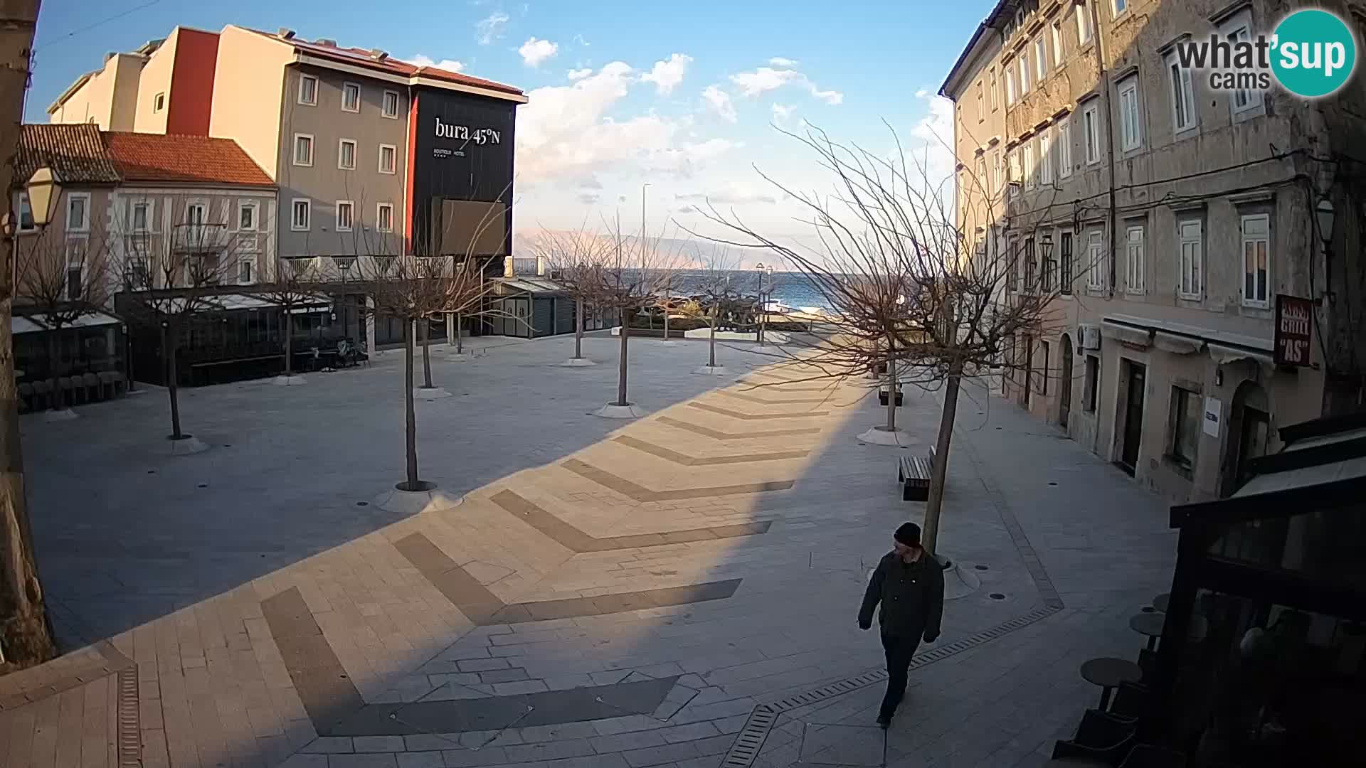 Centro della città di Senj – Piazza Pavlin – Live Cam Dalmazia