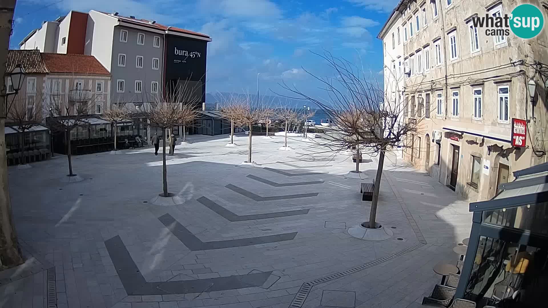 Centre de la ville de Senj – Place Pavlin – Live Cam Dalmatie