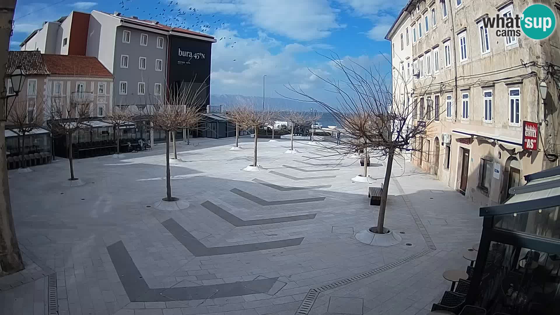 Center of Senj city – Pavlin square – Live Cam Dalmatia
