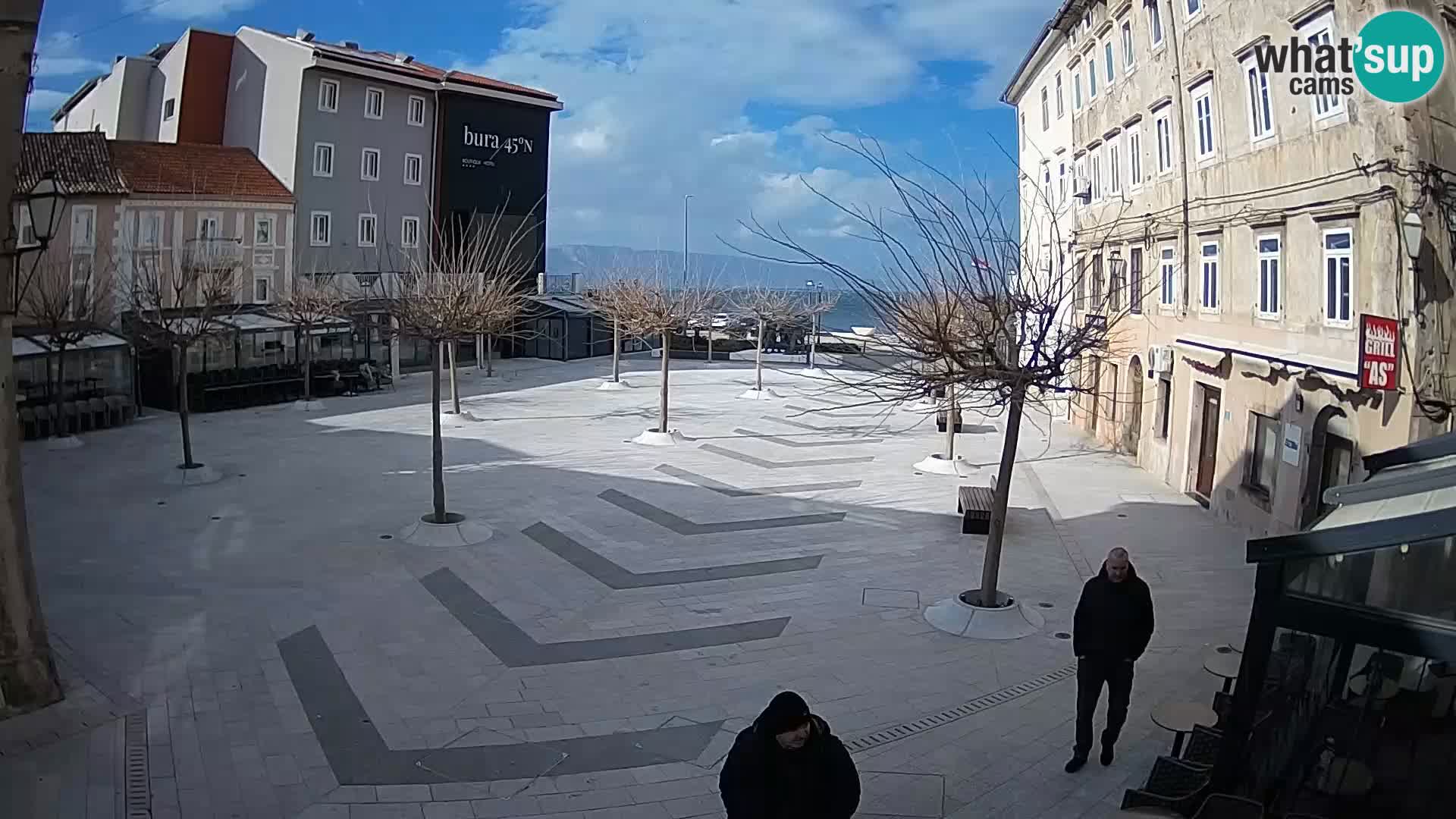 Center of Senj city – Pavlin square – Live Cam Dalmatia