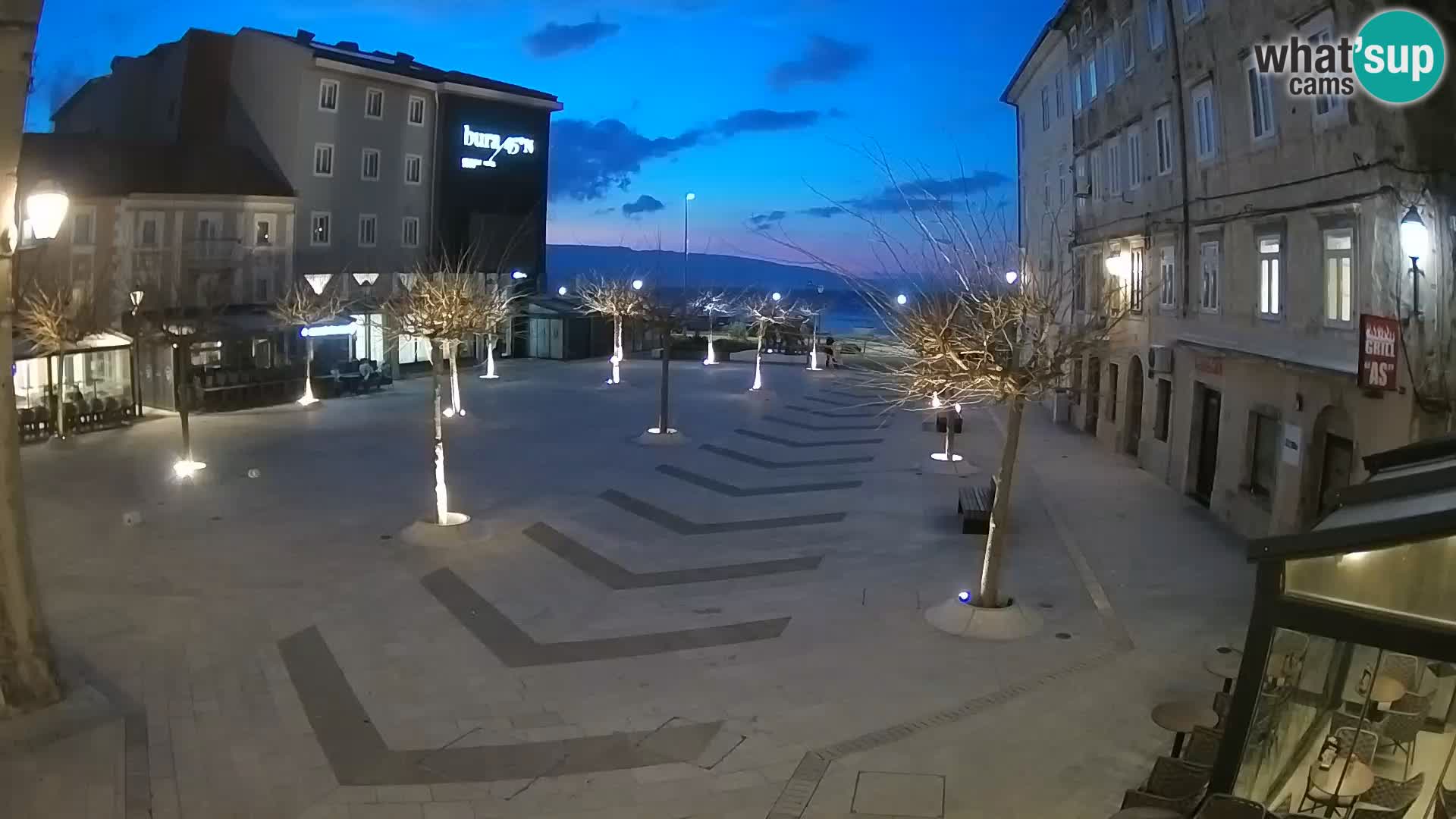 Center of Senj city – Pavlin square – Live Cam Dalmatia