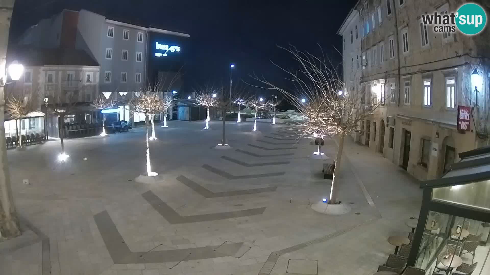Centro della città di Senj – Piazza Pavlin – Live Cam Dalmazia