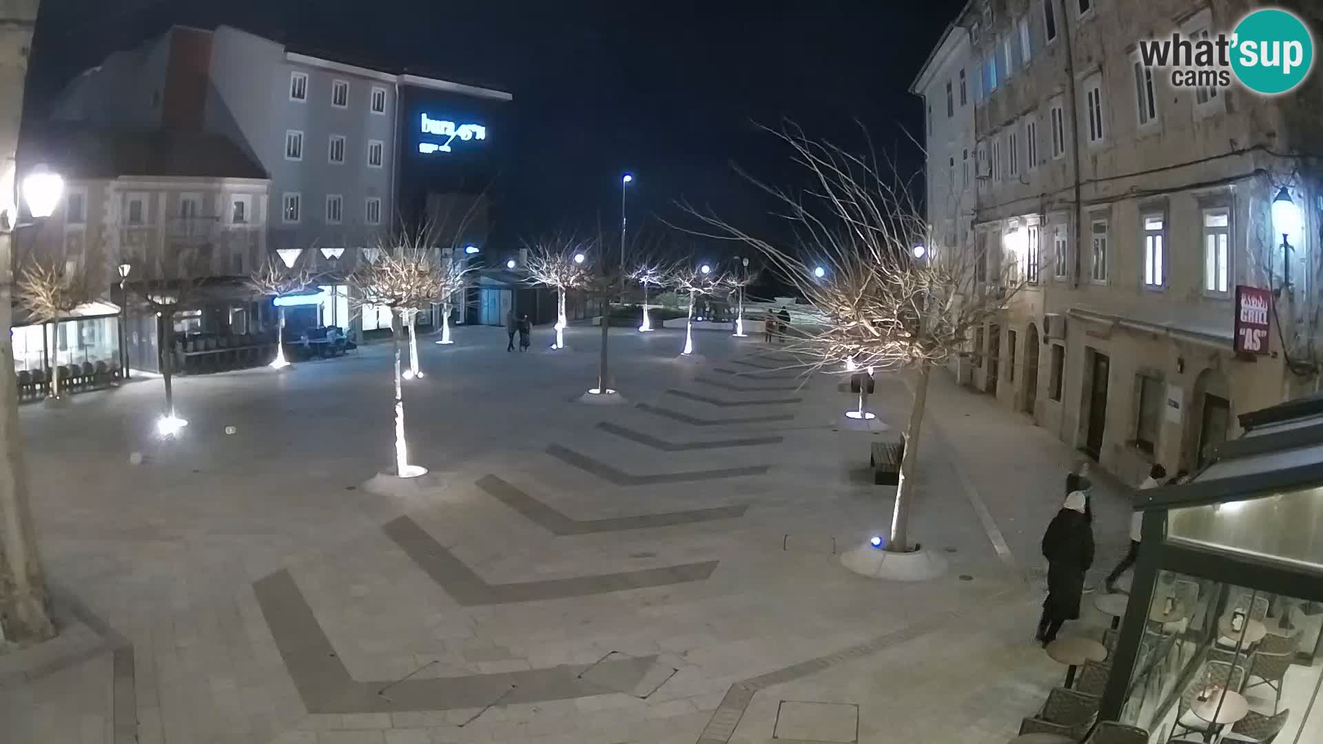 Center of Senj city – Pavlin square – Live Cam Dalmatia