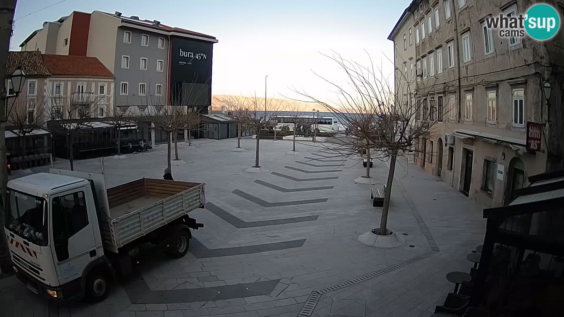 Centro della città di Senj – Piazza Pavlin – Live Cam Dalmazia