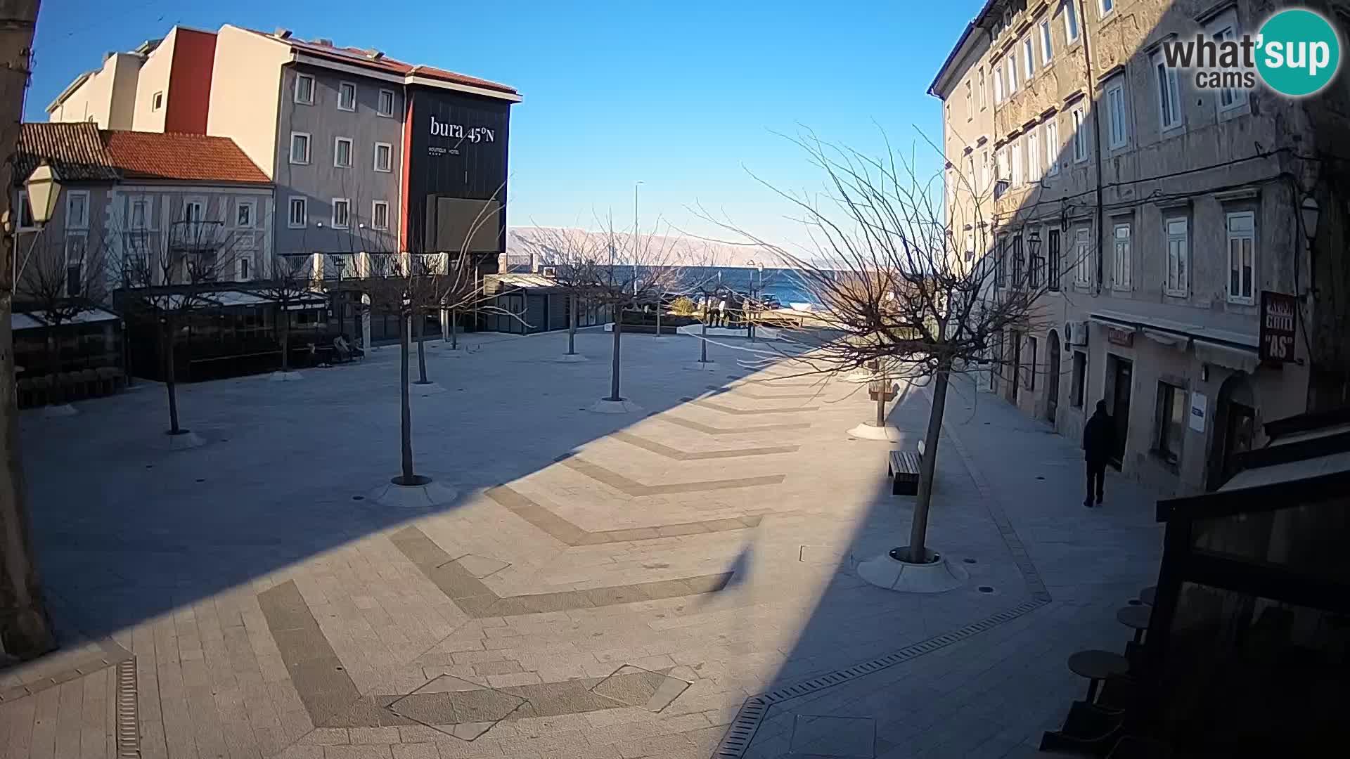 Centre de la ville de Senj – Place Pavlin – Live Cam Dalmatie