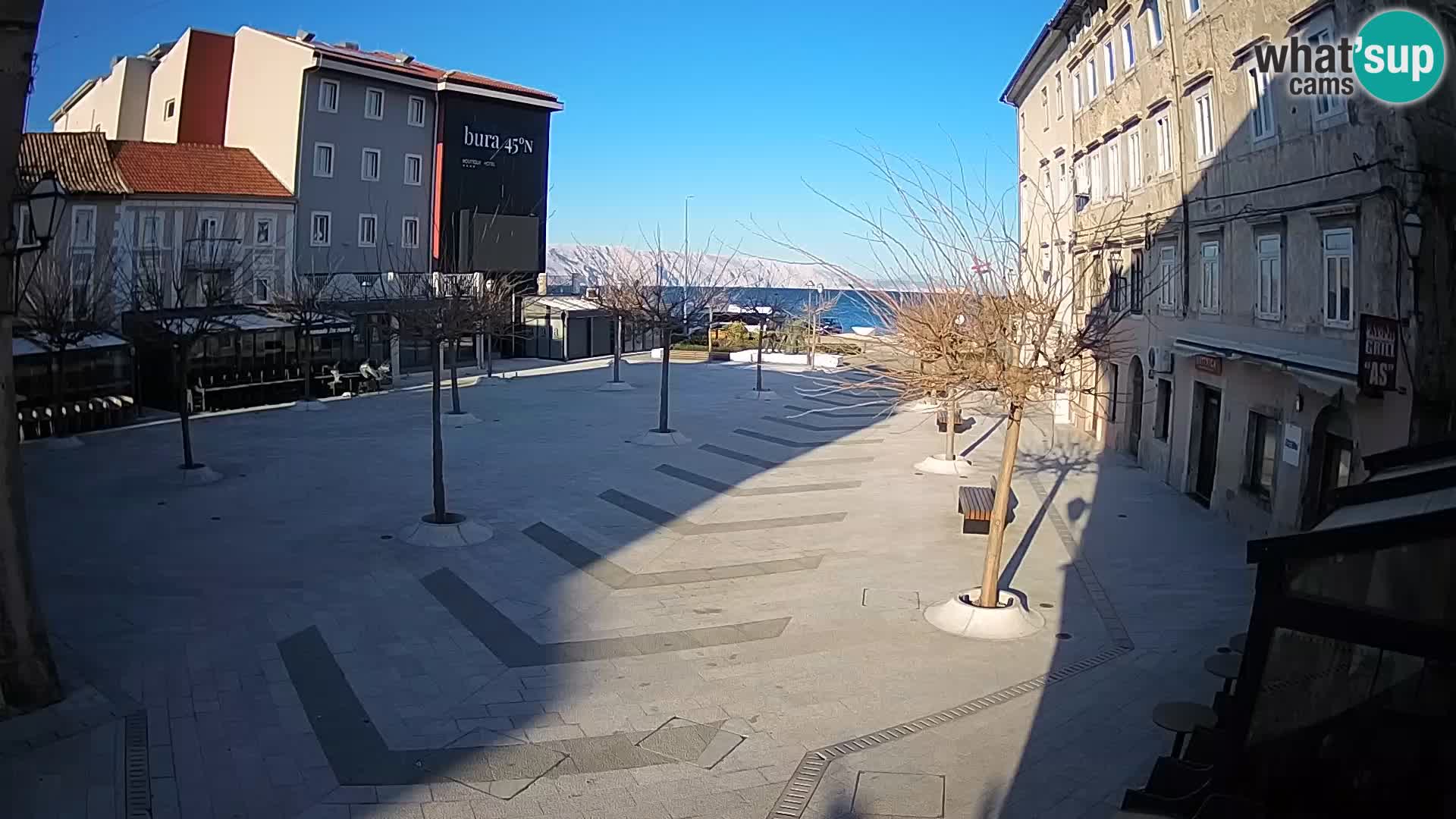 Center of Senj city – Pavlin square – Live Cam Dalmatia