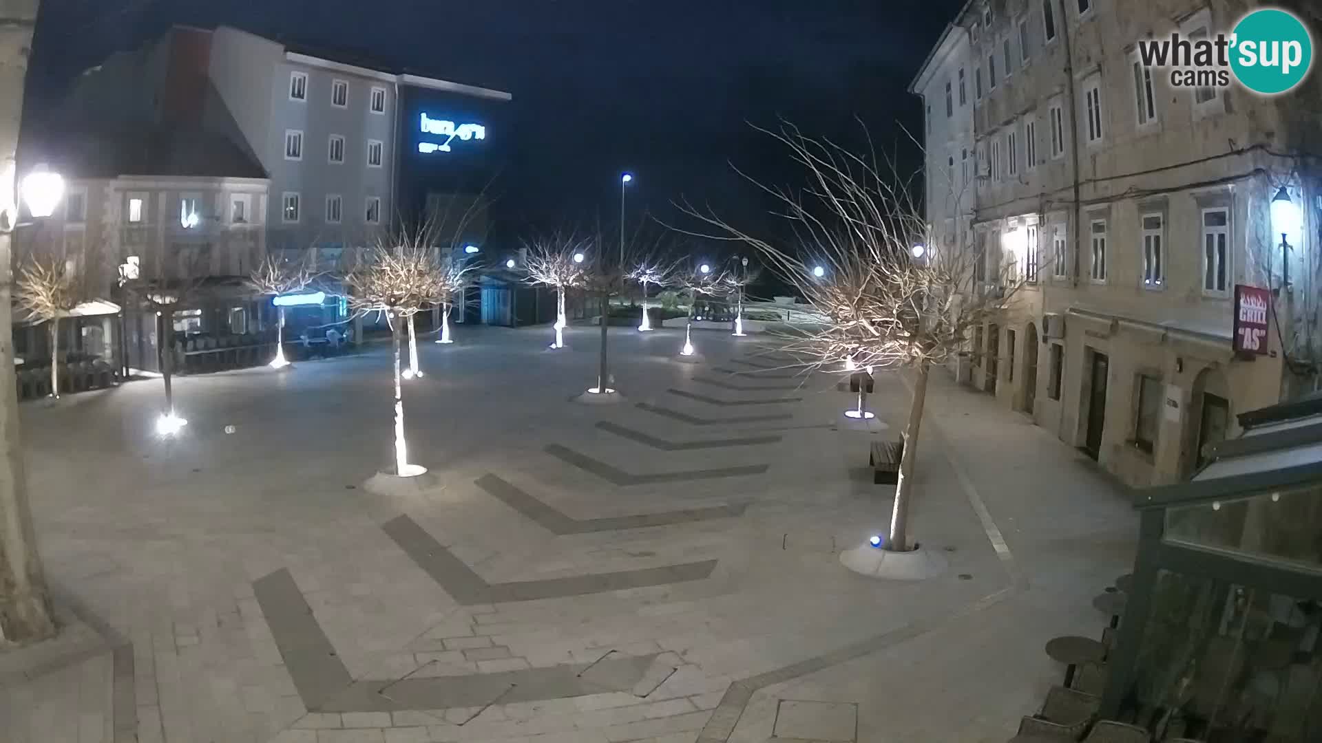 Center of Senj city – Pavlin square – Live Cam Dalmatia