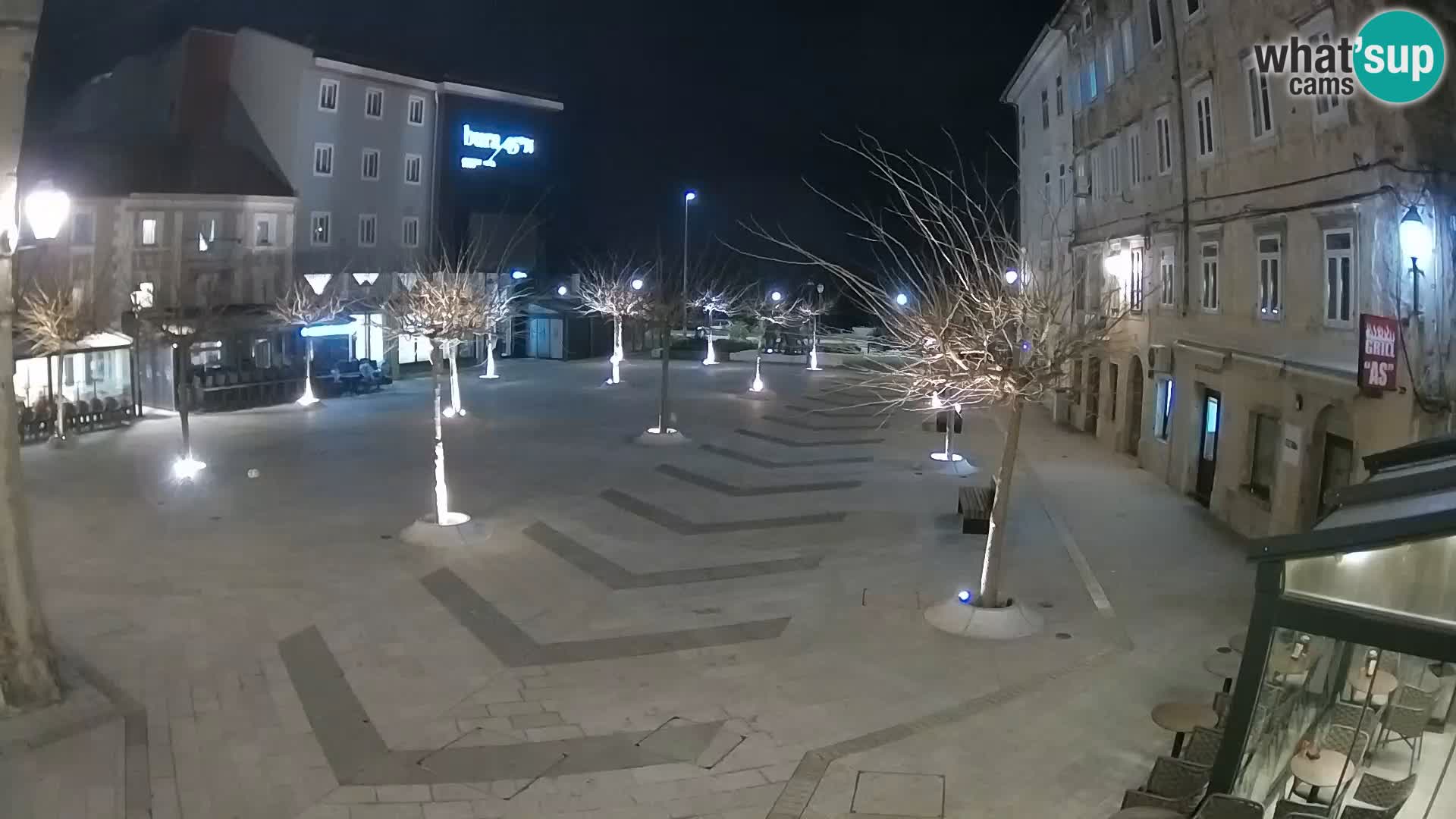 Center of Senj city – Pavlin square – Live Cam Dalmatia