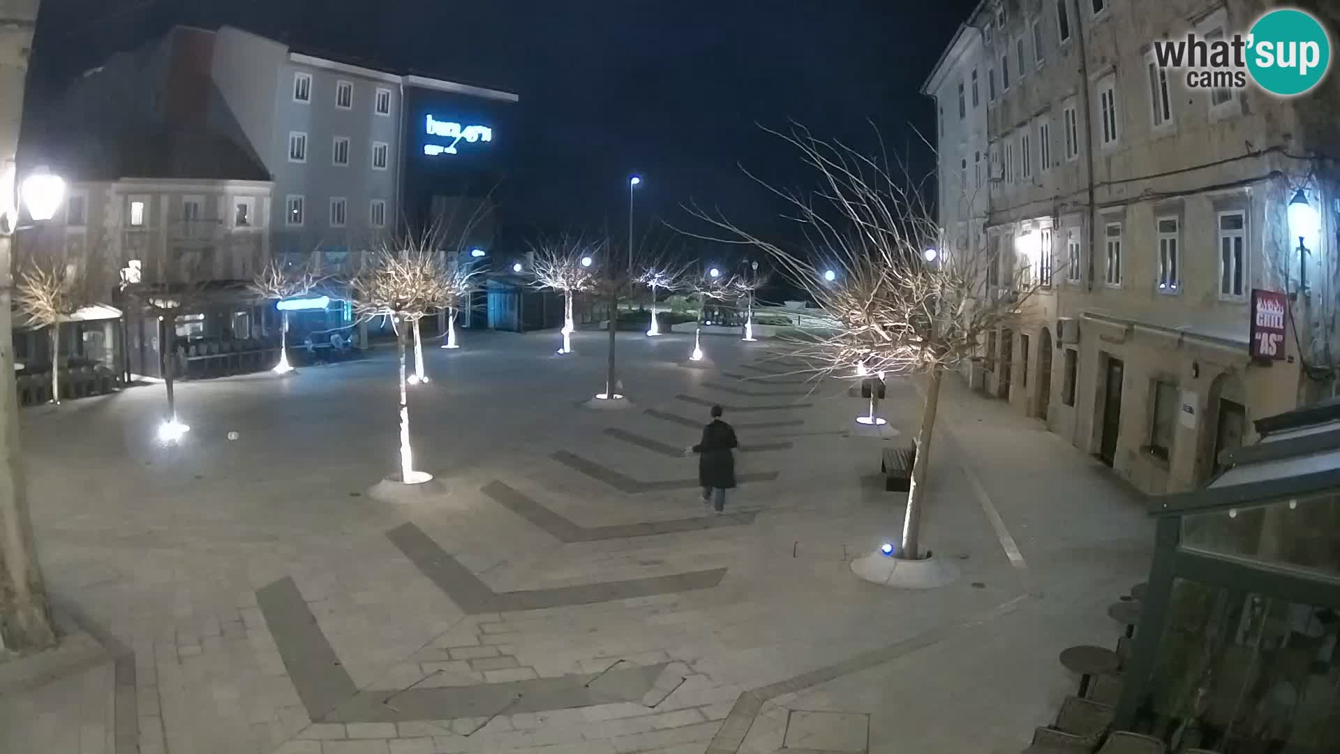 Center of Senj city – Pavlin square – Live Cam Dalmatia