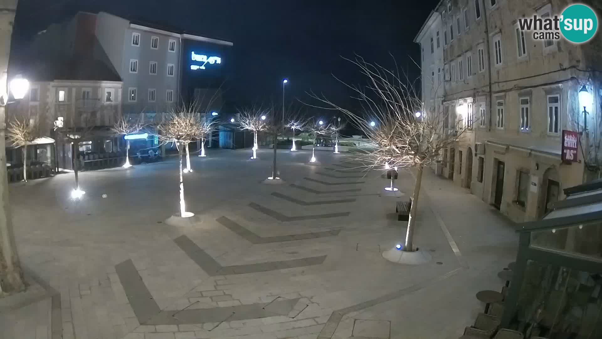 Center of Senj city – Pavlin square – Live Cam Dalmatia