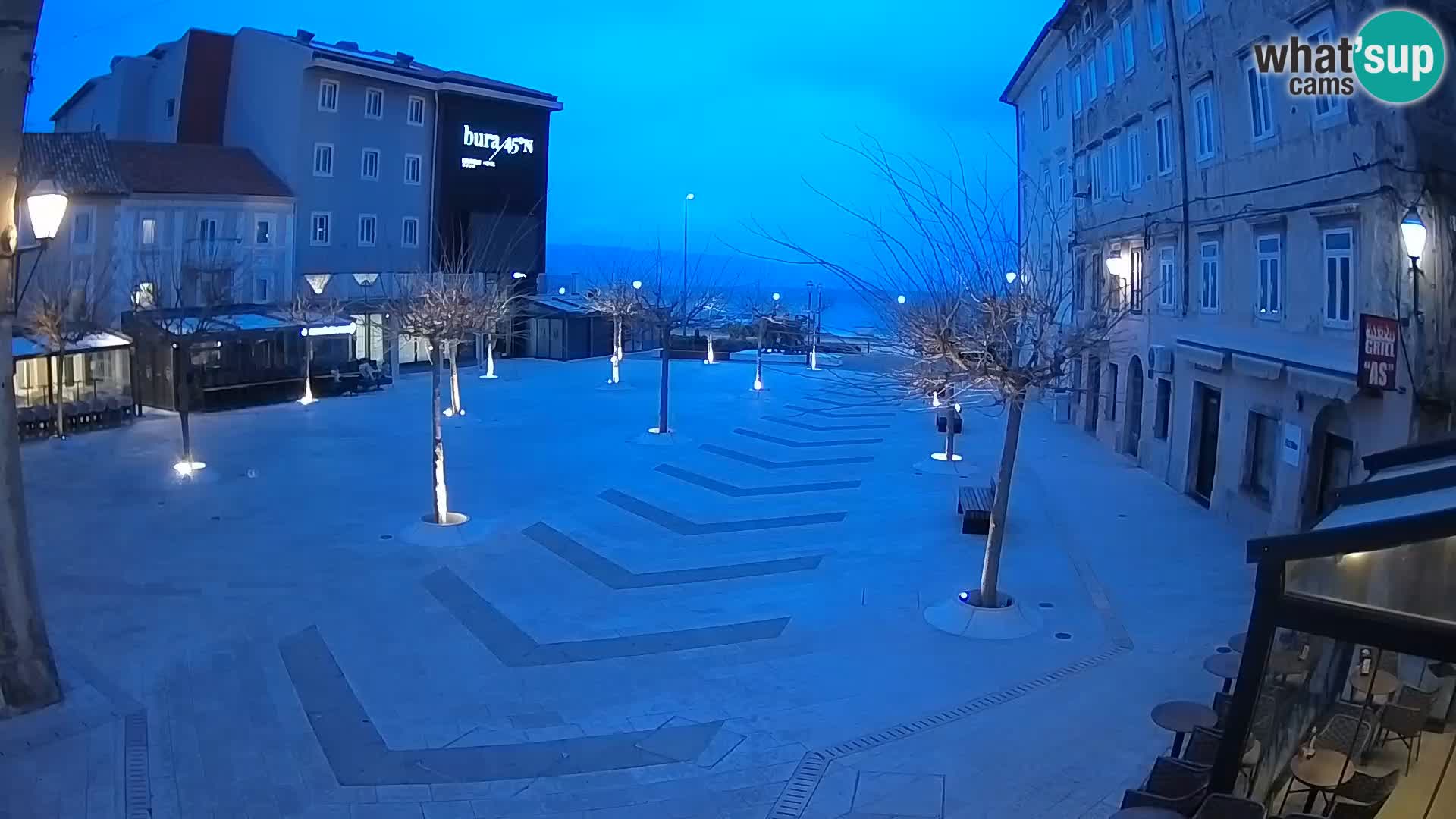 Center mesta Senj – Pavlinski trg – spletne kamere Dalmacija