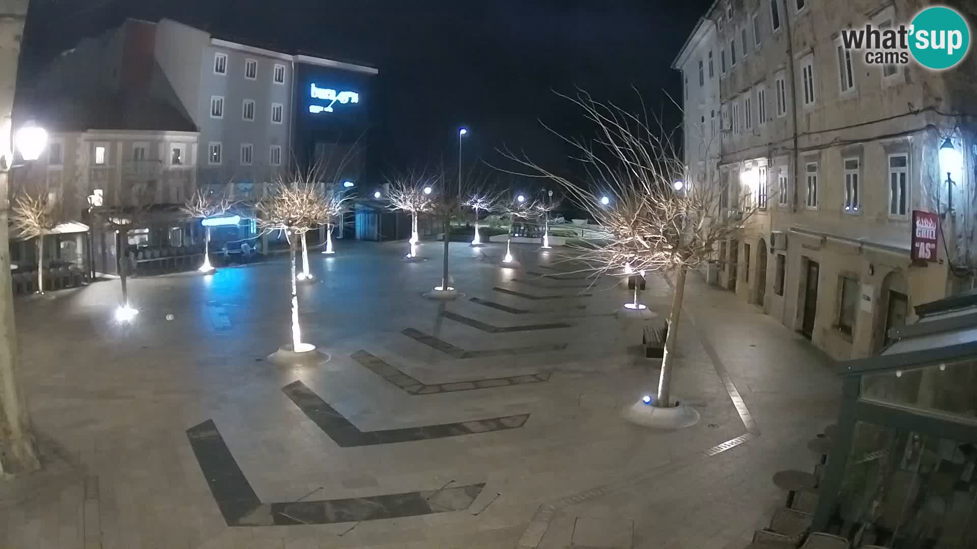 Center of Senj city – Pavlin square – Live Cam Dalmatia
