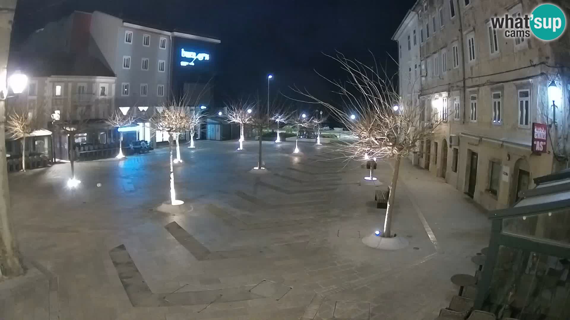 Center of Senj city – Pavlin square – Live Cam Dalmatia