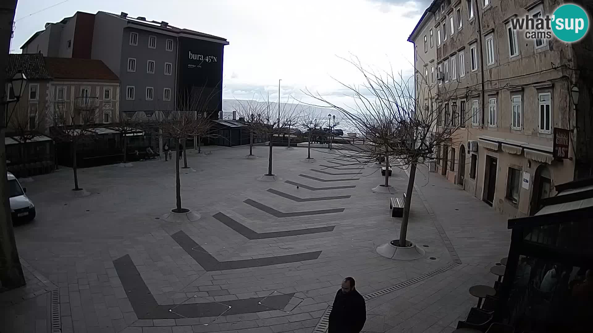 Centro della città di Senj – Piazza Pavlin – Live Cam Dalmazia
