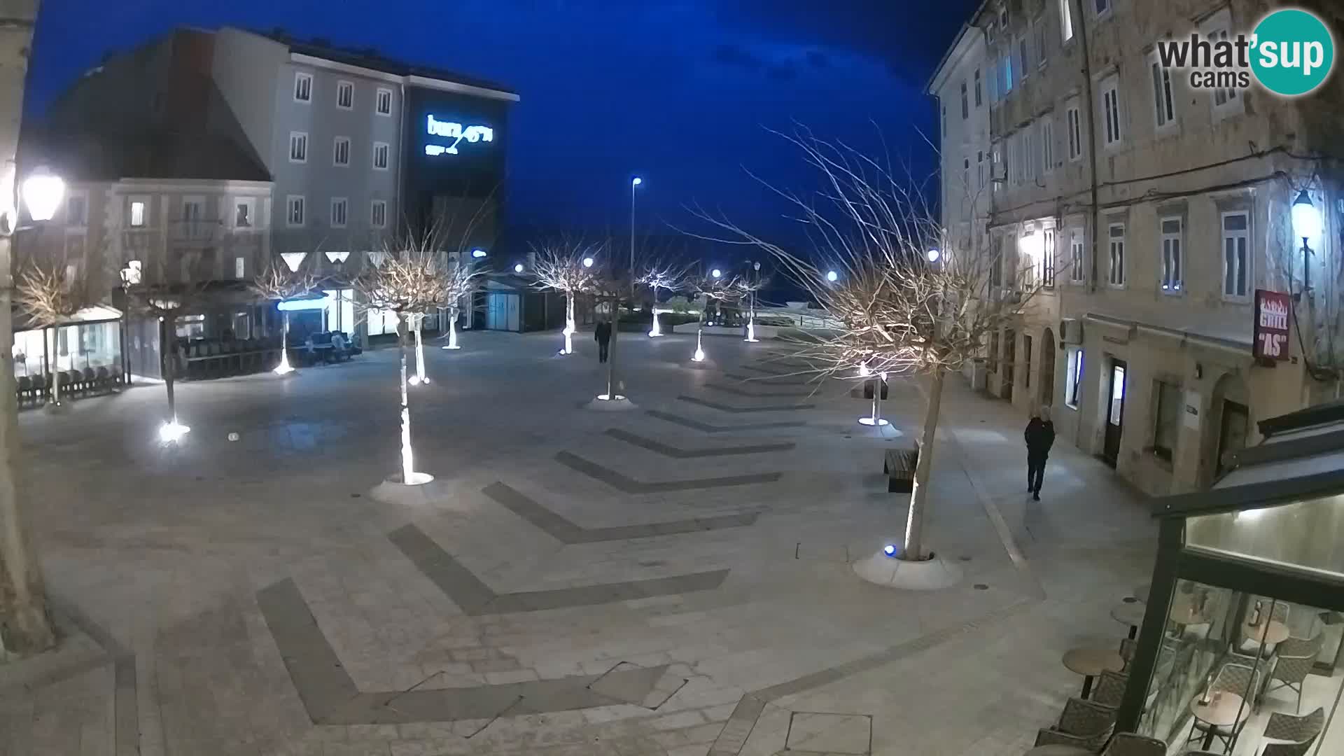 Centre de la ville de Senj – Place Pavlin – Live Cam Dalmatie