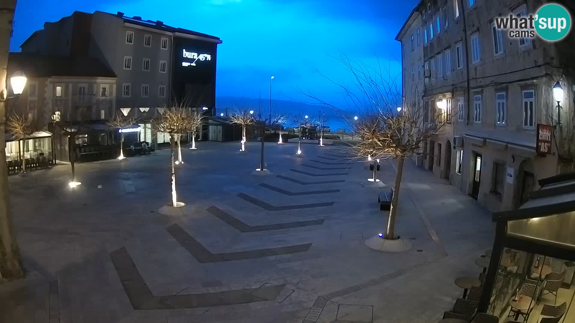 Center of Senj city – Pavlin square – Live Cam Dalmatia