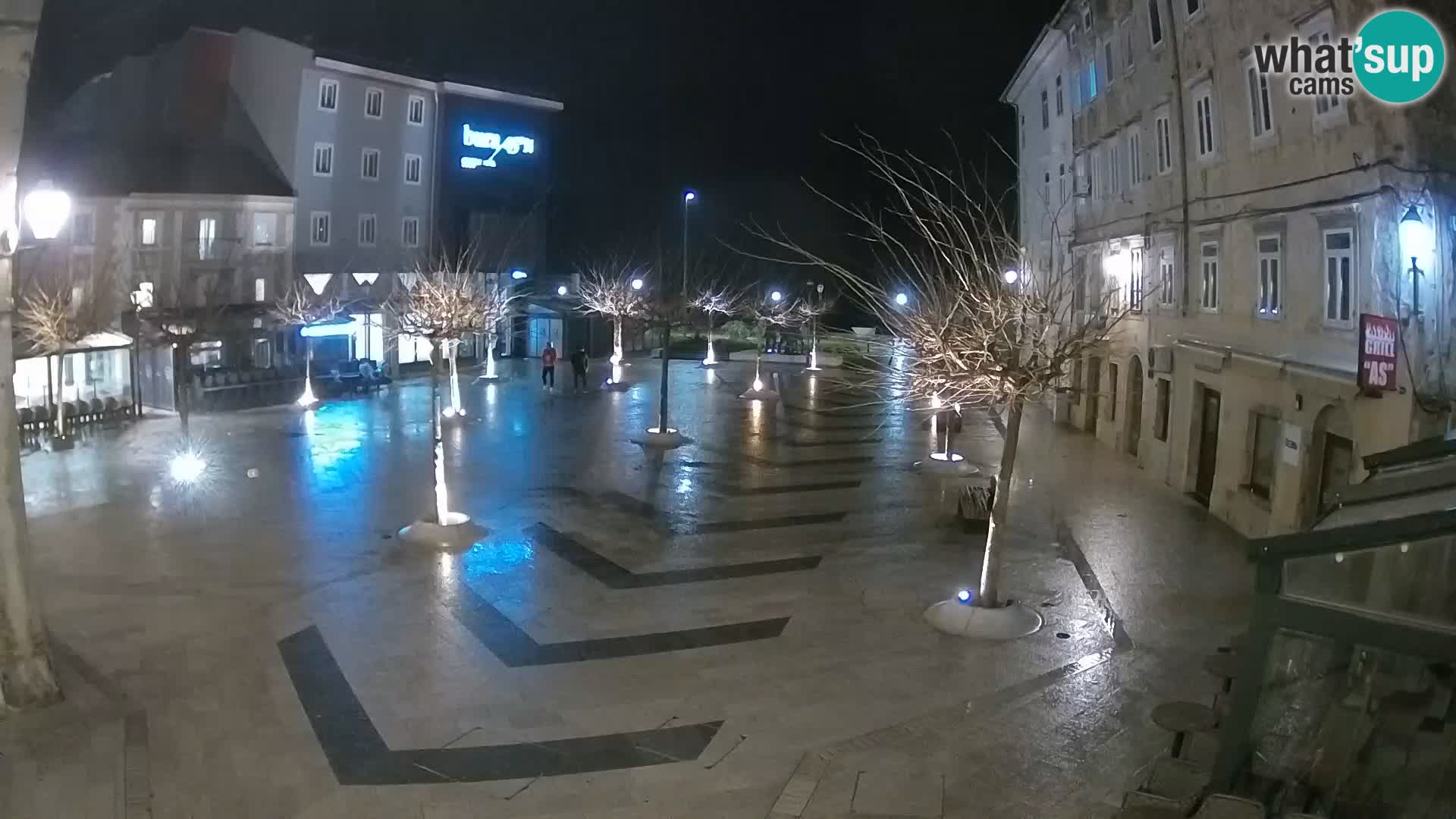 Center of Senj city – Pavlin square – Live Cam Dalmatia