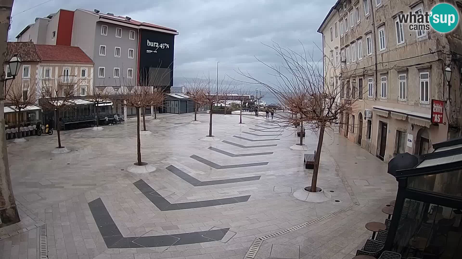 Center of Senj city – Pavlin square – Live Cam Dalmatia