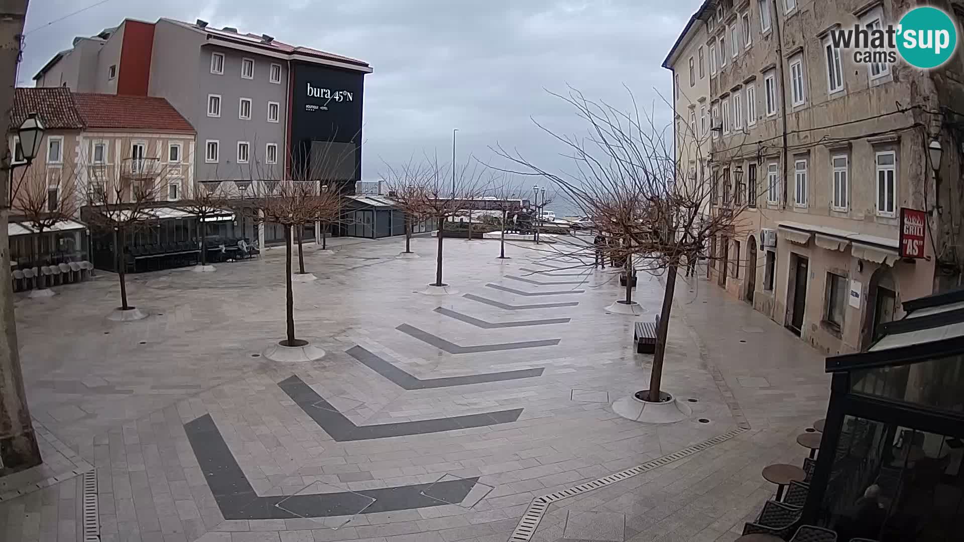 Centro della città di Senj – Piazza Pavlin – Live Cam Dalmazia