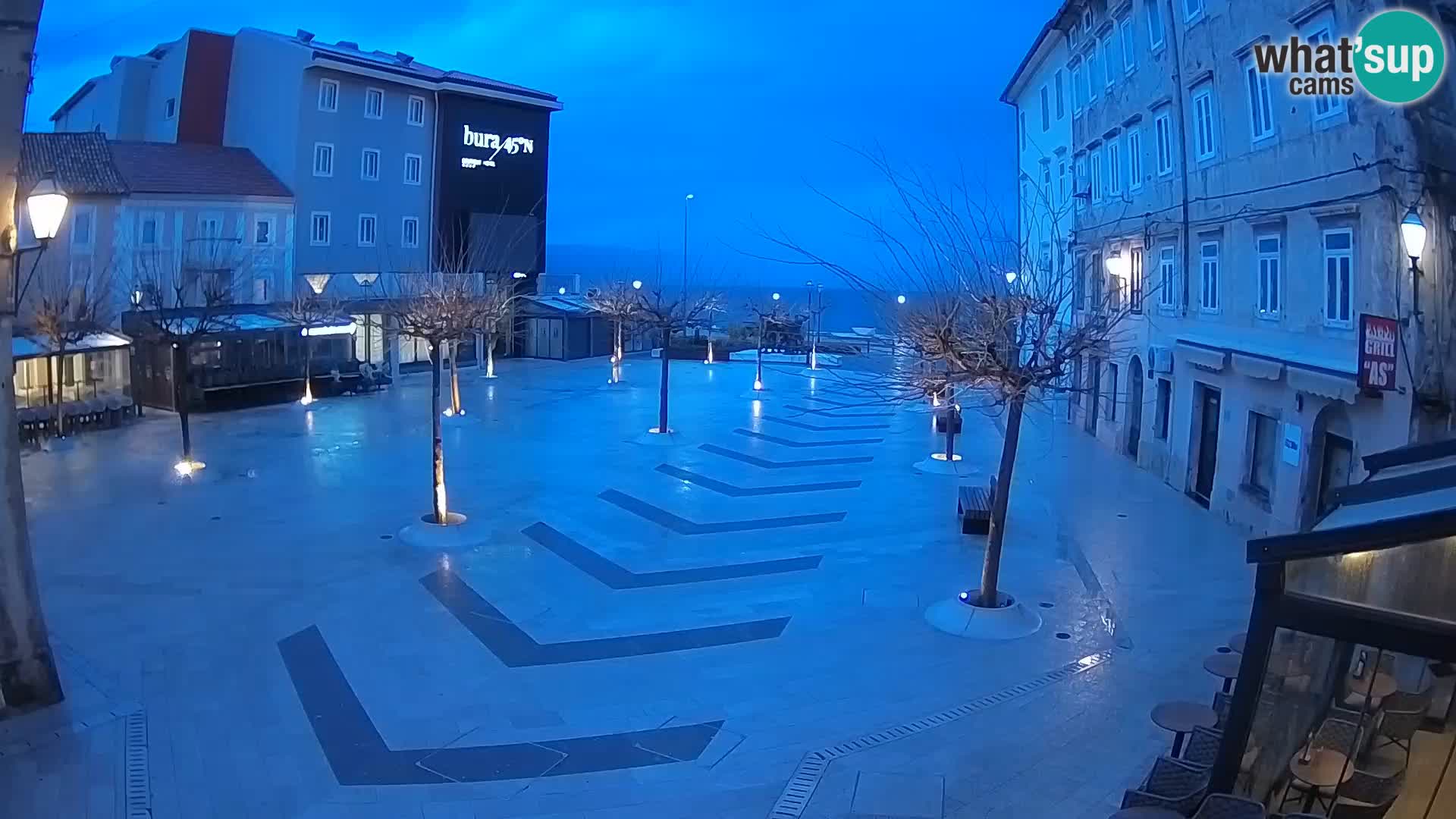 Center of Senj city – Pavlin square – Live Cam Dalmatia
