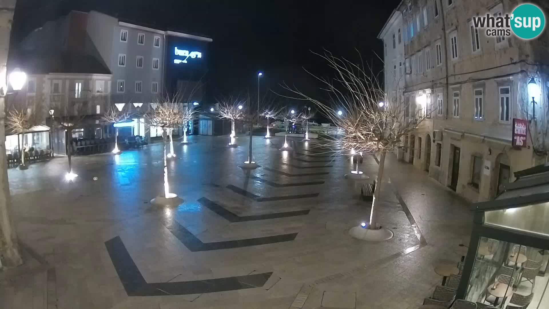 Center of Senj city – Pavlin square – Live Cam Dalmatia