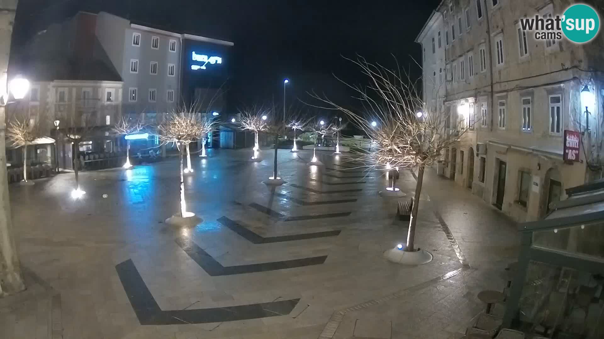 Centro della città di Senj – Piazza Pavlin – Live Cam Dalmazia