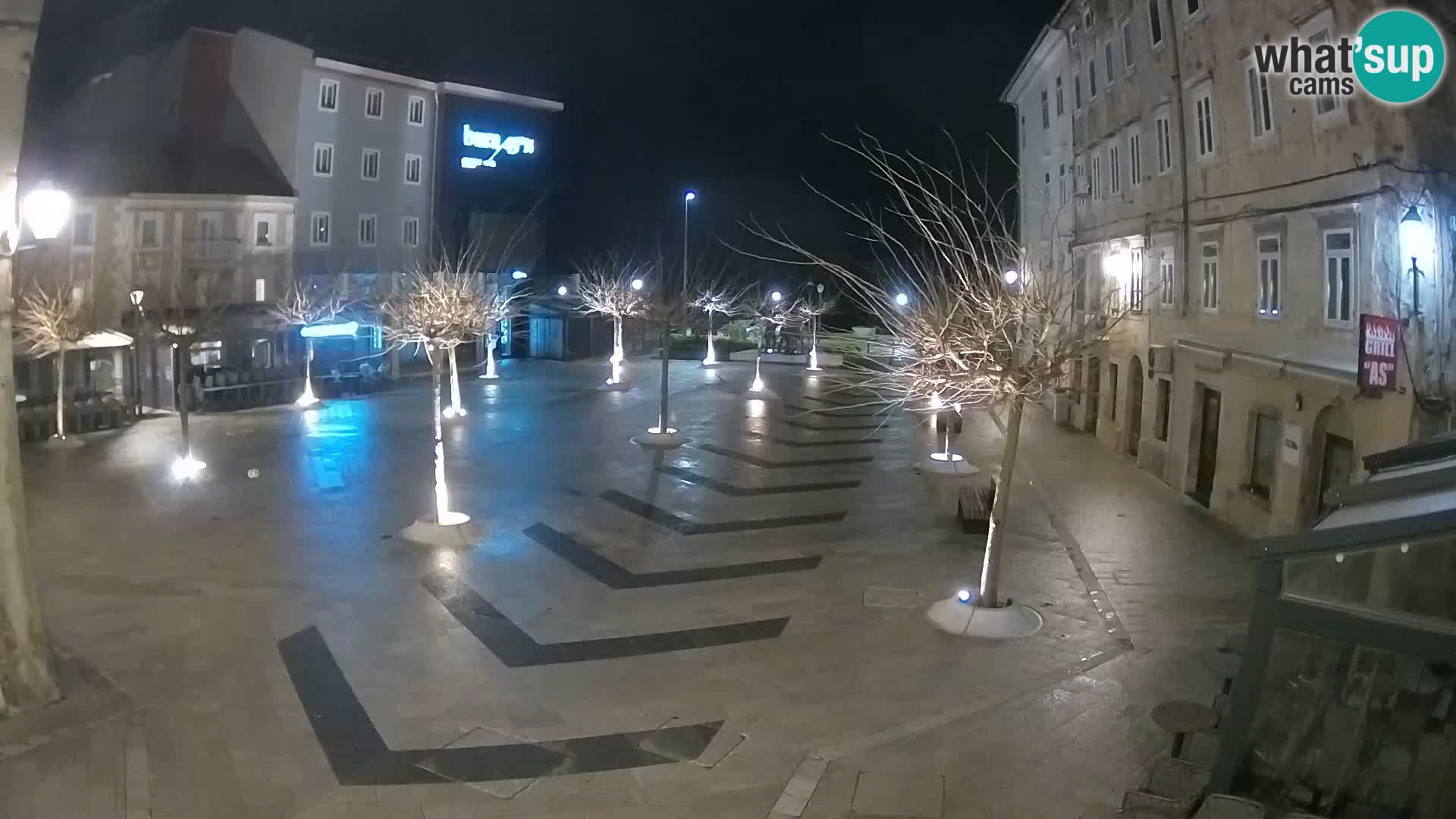 Center of Senj city – Pavlin square – Live Cam Dalmatia