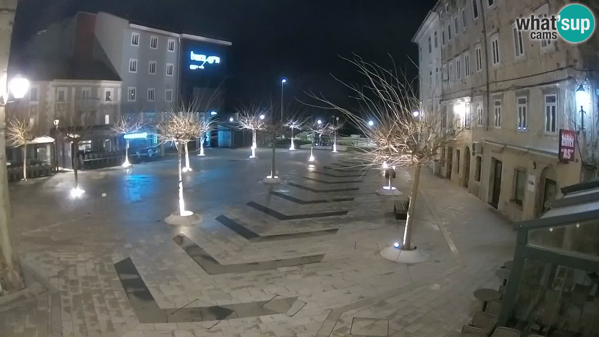 Center of Senj city – Pavlin square – Live Cam Dalmatia