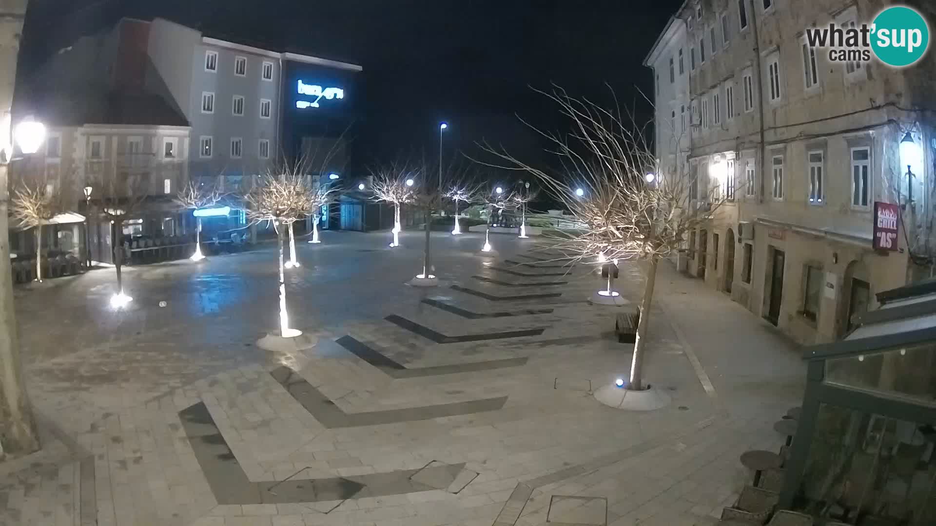 Center of Senj city – Pavlin square – Live Cam Dalmatia