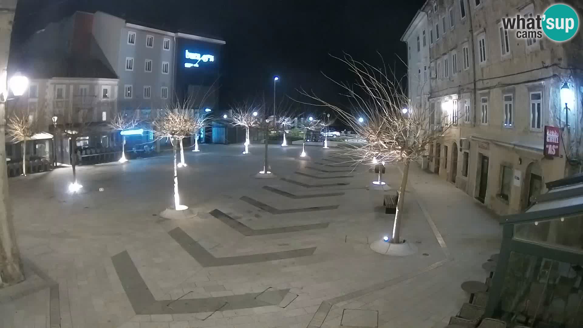 Centre de la ville de Senj – Place Pavlin – Live Cam Dalmatie
