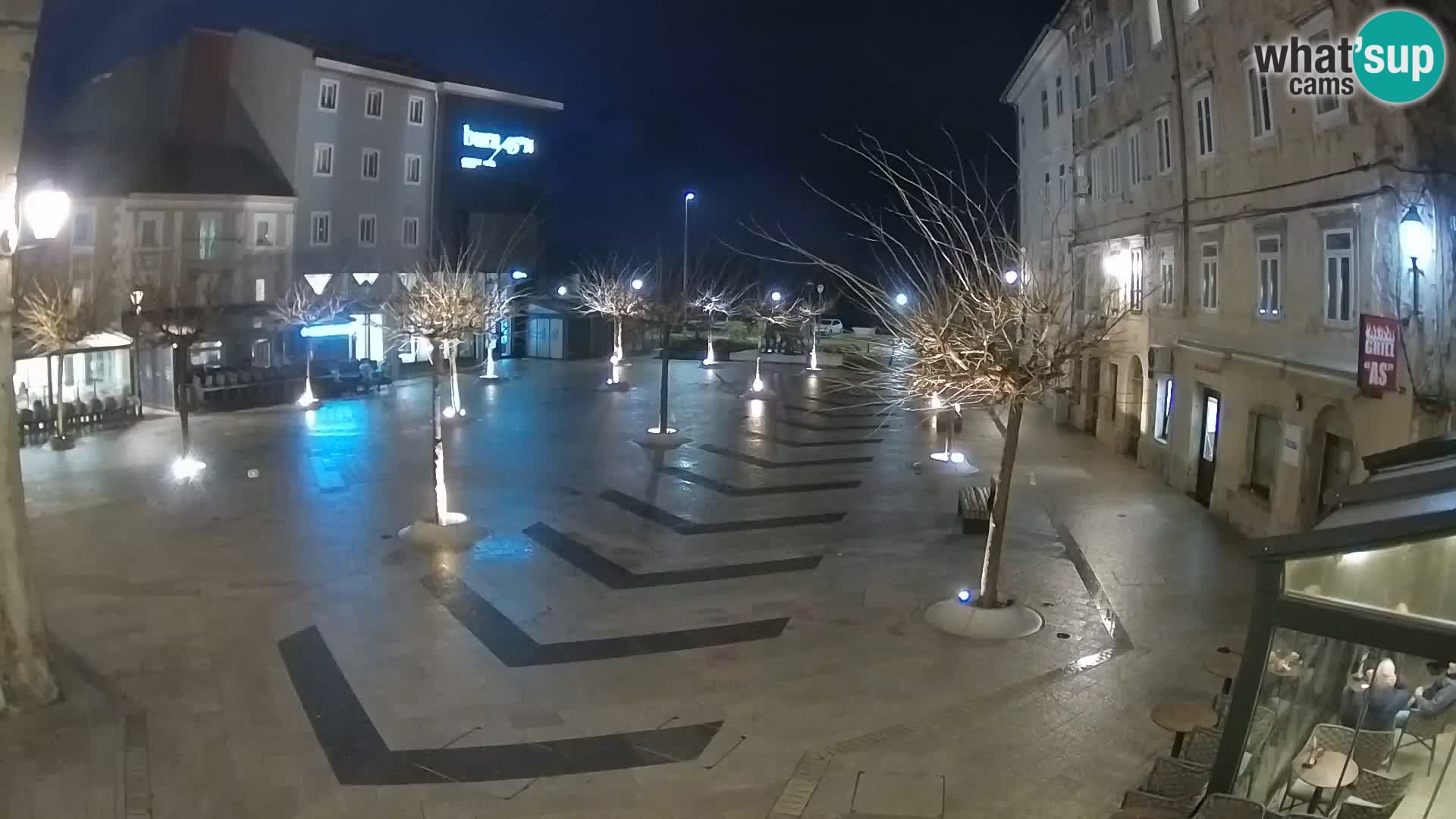 Center of Senj city – Pavlin square – Live Cam Dalmatia