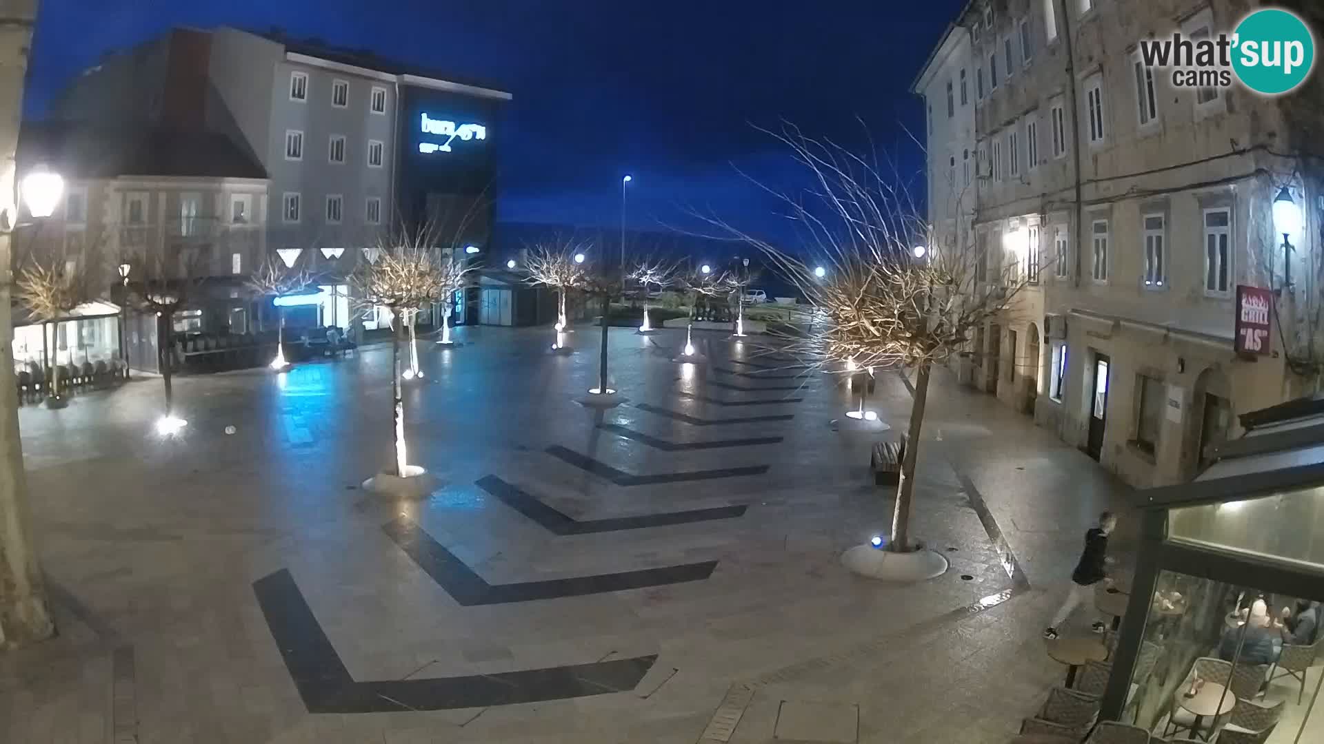 Centre de la ville de Senj – Place Pavlin – Live Cam Dalmatie