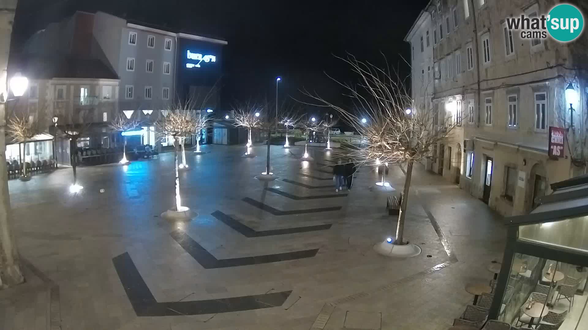 Centro della città di Senj – Piazza Pavlin – Live Cam Dalmazia