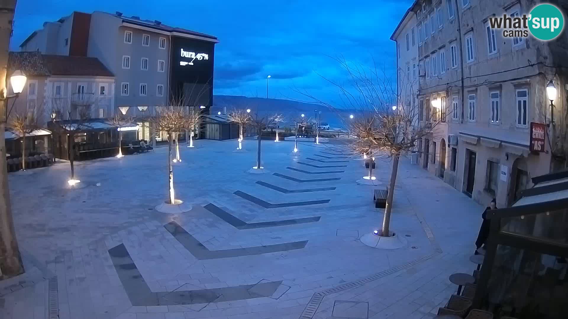 Center of Senj city – Pavlin square – Live Cam Dalmatia