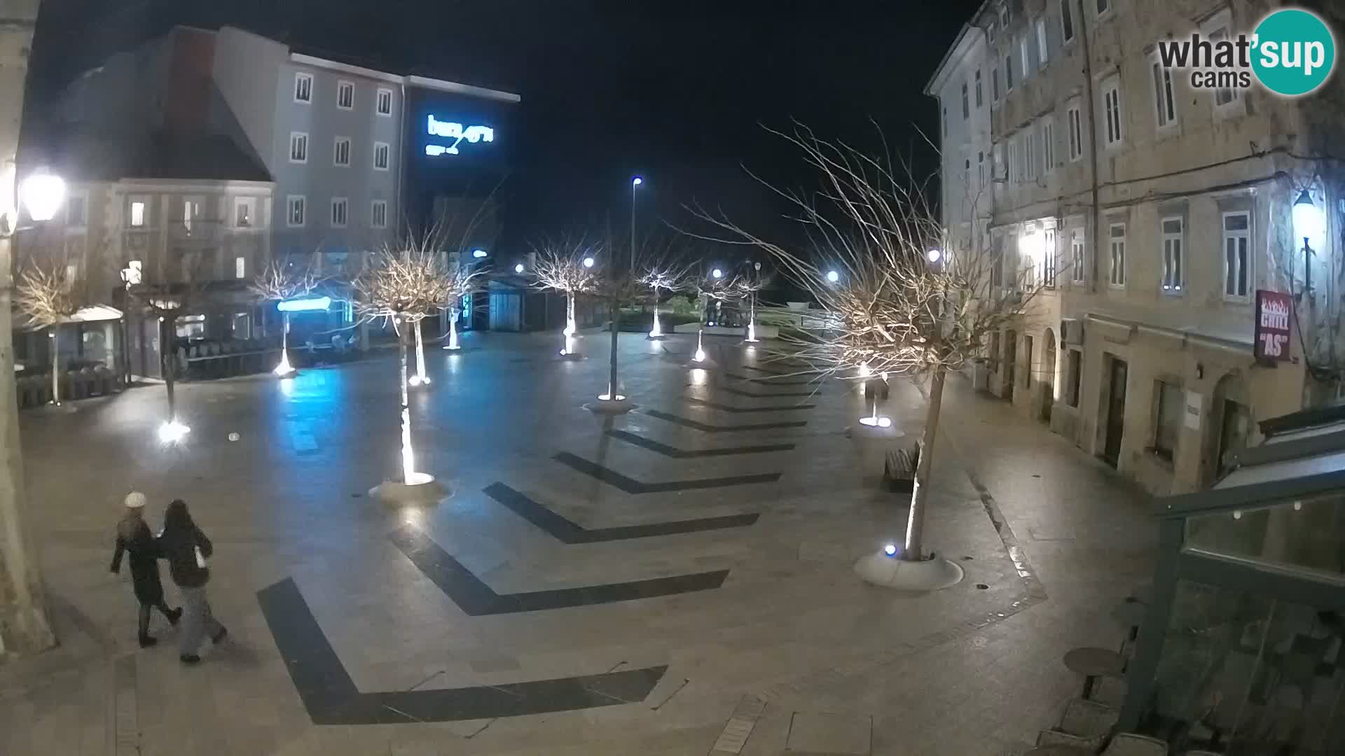 Centre de la ville de Senj – Place Pavlin – Live Cam Dalmatie