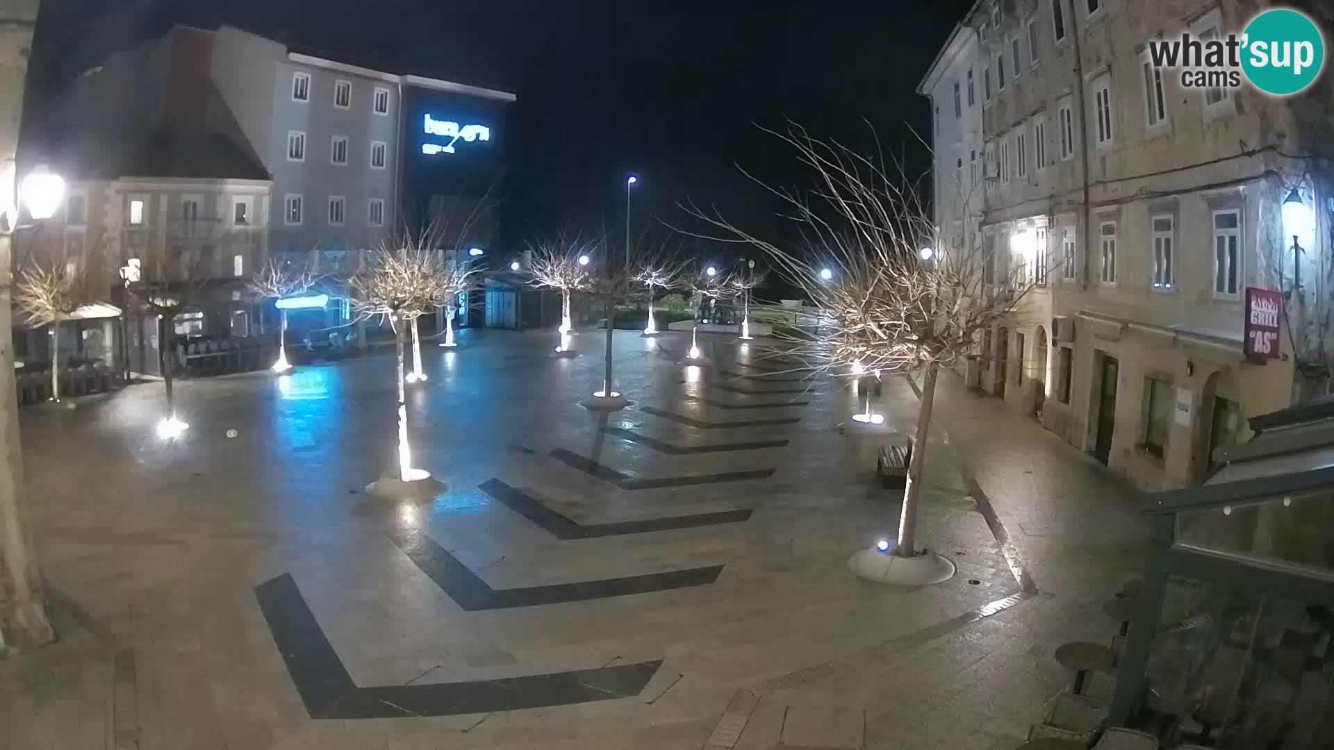 Centro della città di Senj – Piazza Pavlin – Live Cam Dalmazia