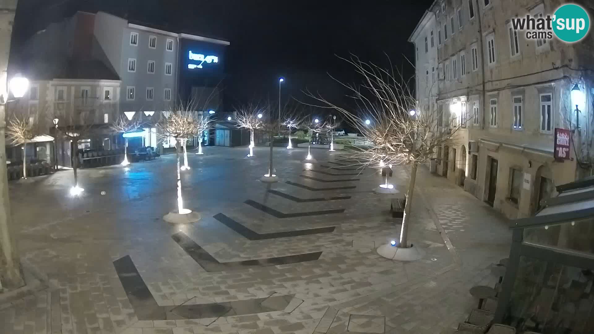 Center of Senj city – Pavlin square – Live Cam Dalmatia