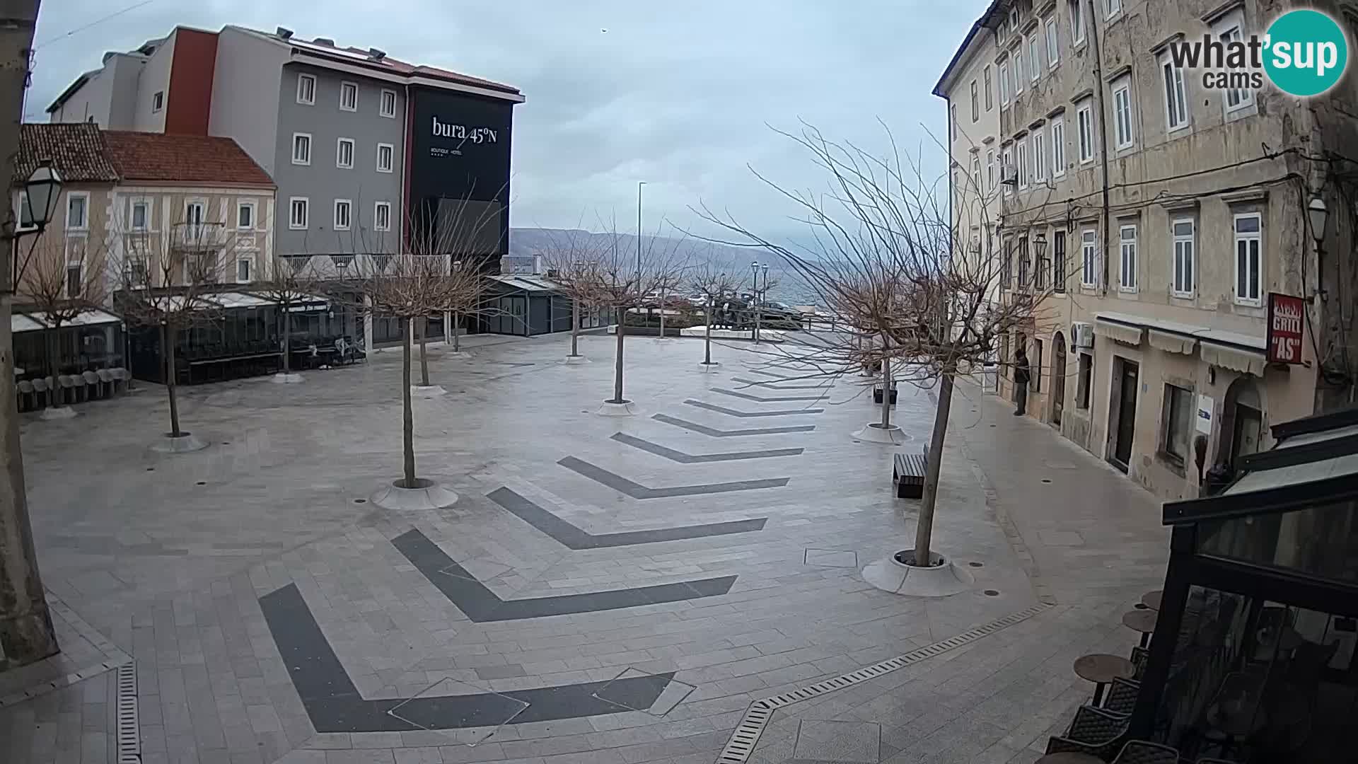 Centre de la ville de Senj – Place Pavlin – Live Cam Dalmatie