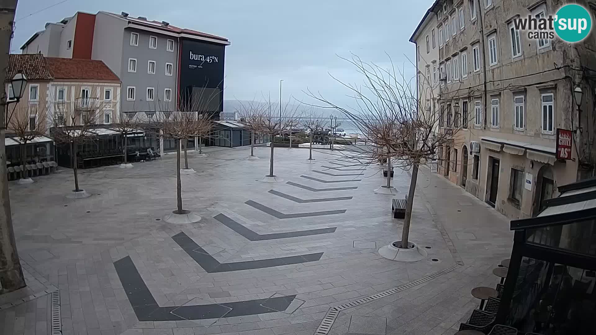 Centro della città di Senj – Piazza Pavlin – Live Cam Dalmazia