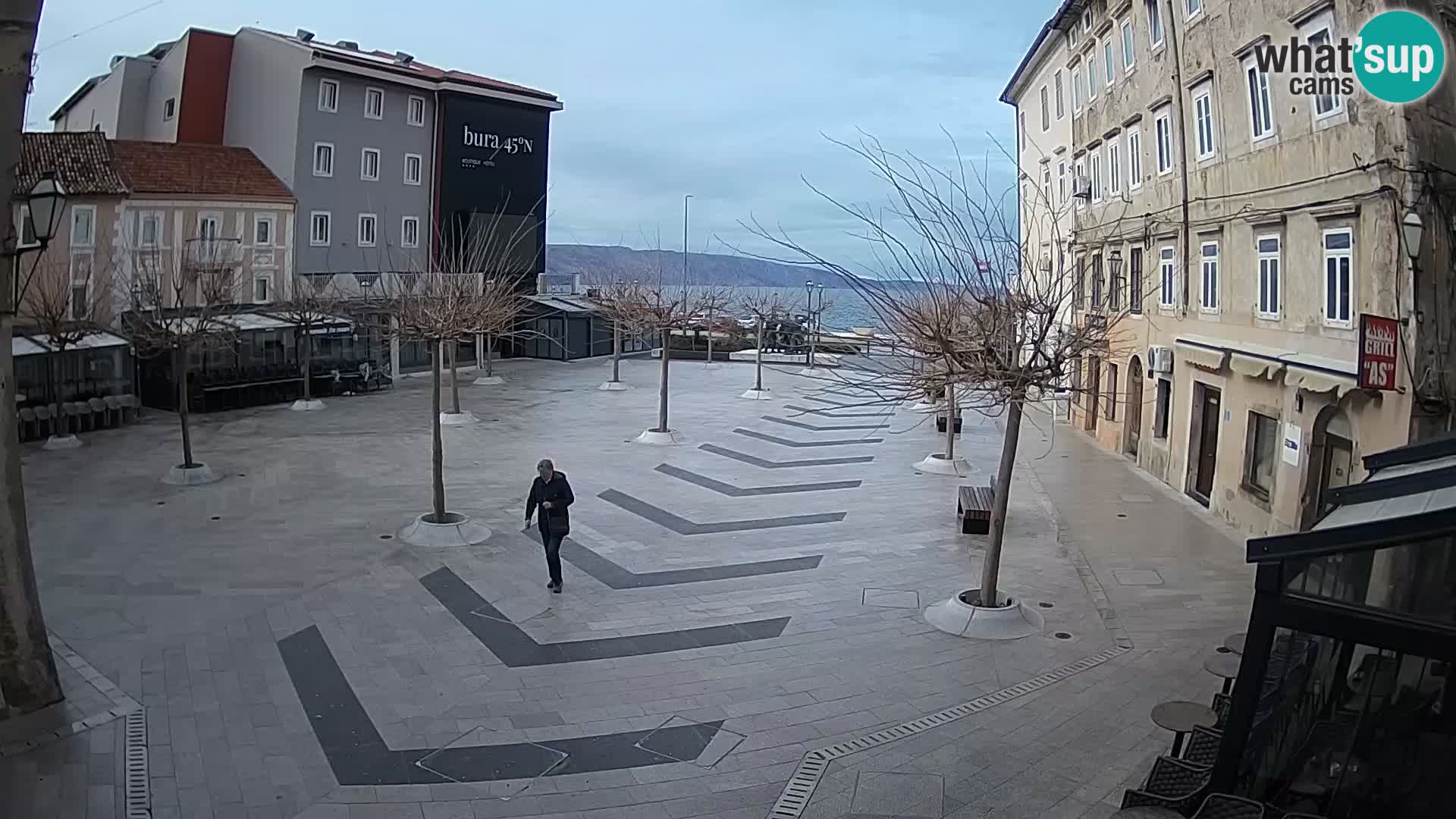 Centre de la ville de Senj – Place Pavlin – Live Cam Dalmatie