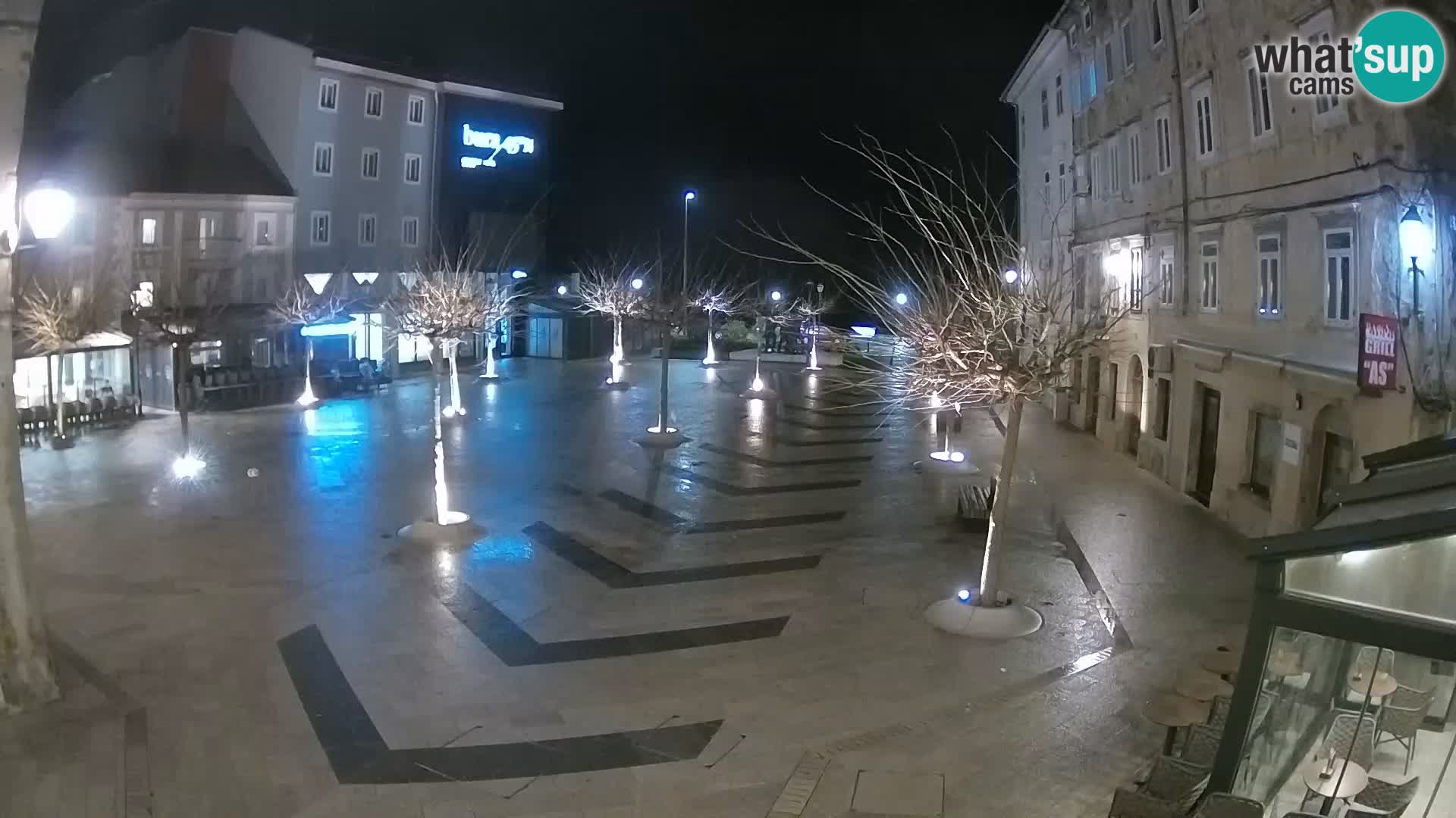Center of Senj city – Pavlin square – Live Cam Dalmatia