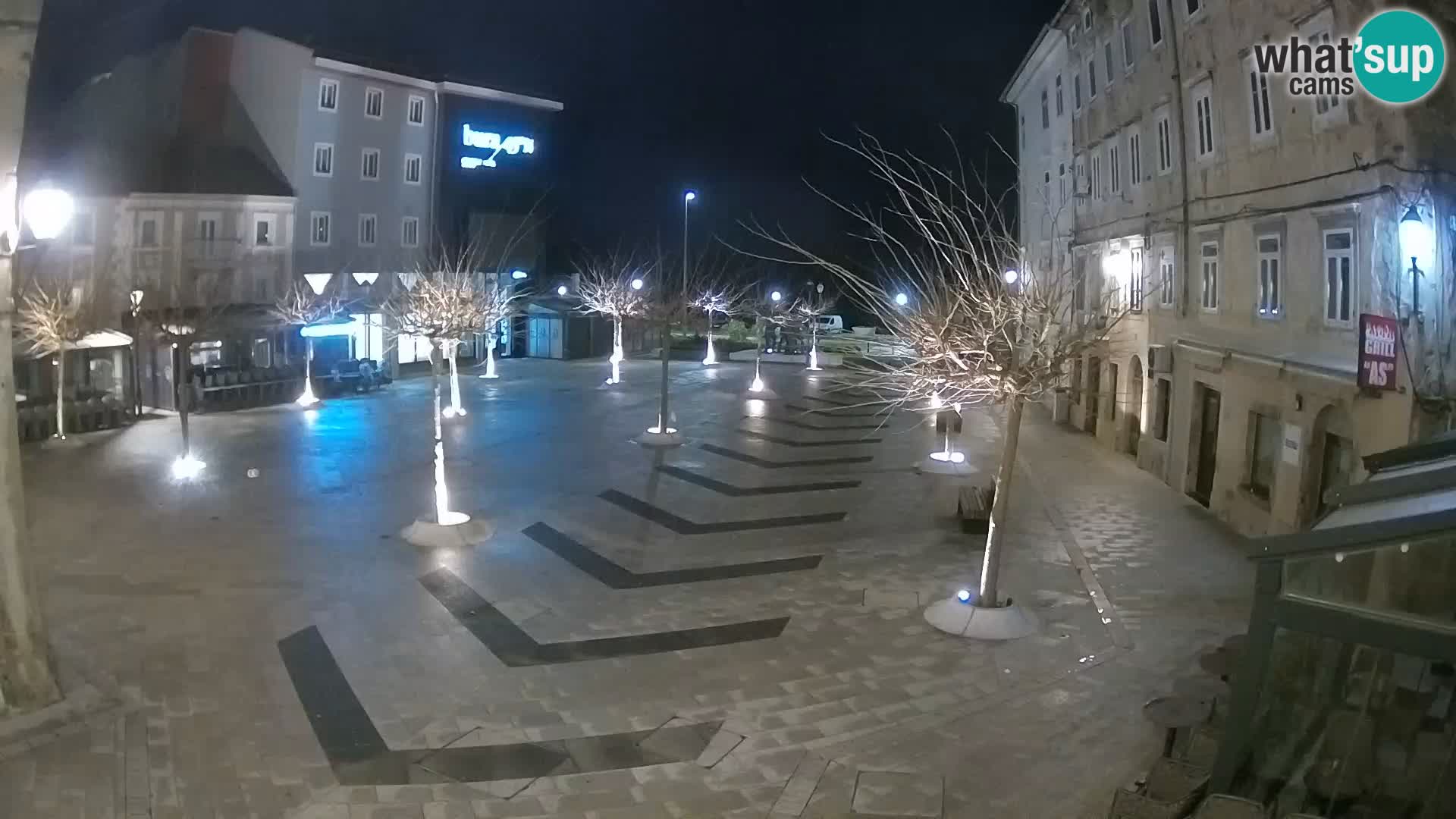 Center of Senj city – Pavlin square – Live Cam Dalmatia