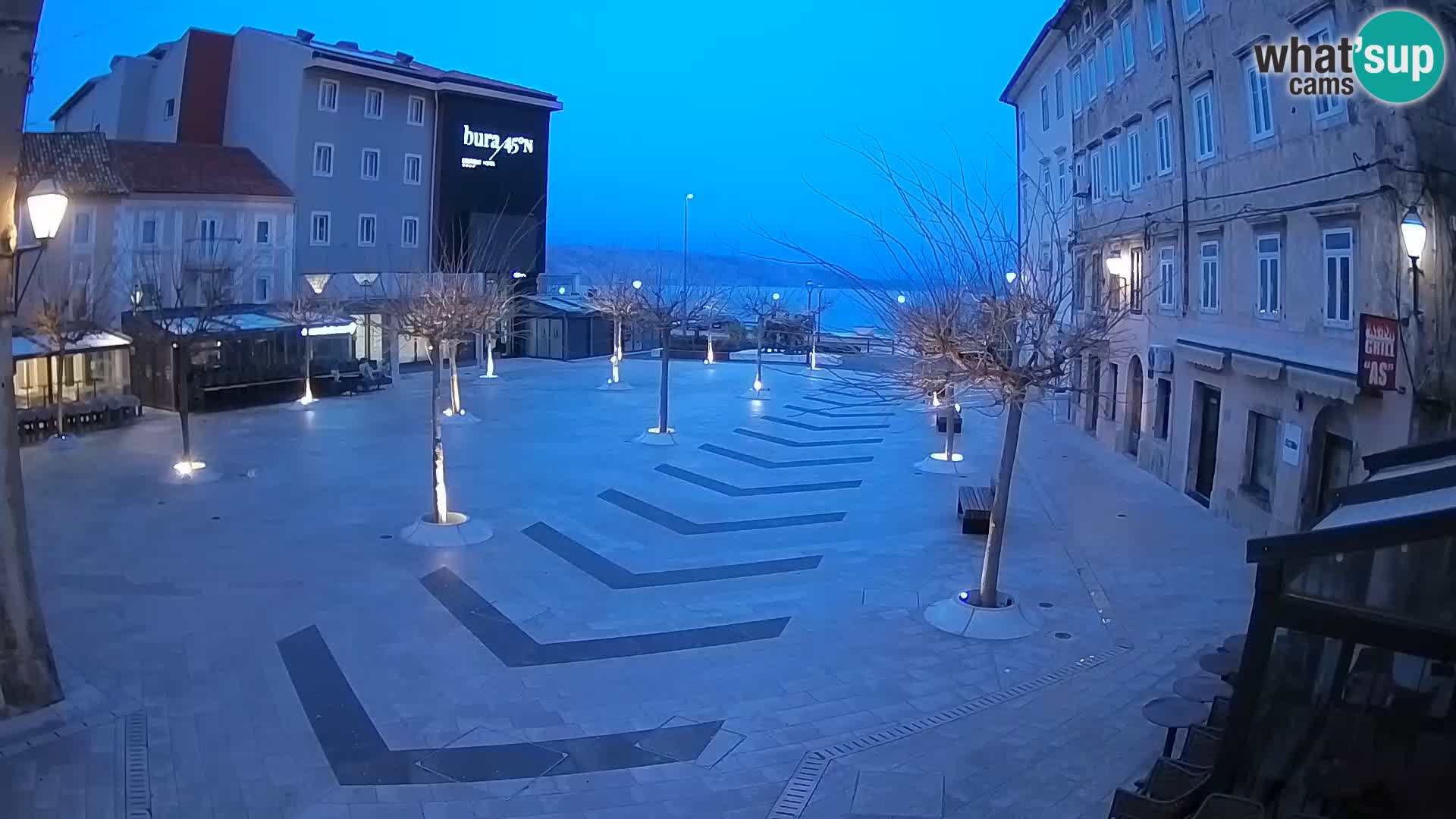 Centro della città di Senj – Piazza Pavlin – Live Cam Dalmazia