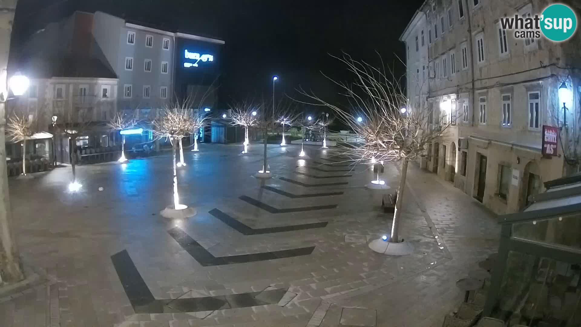 Center of Senj city – Pavlin square – Live Cam Dalmatia
