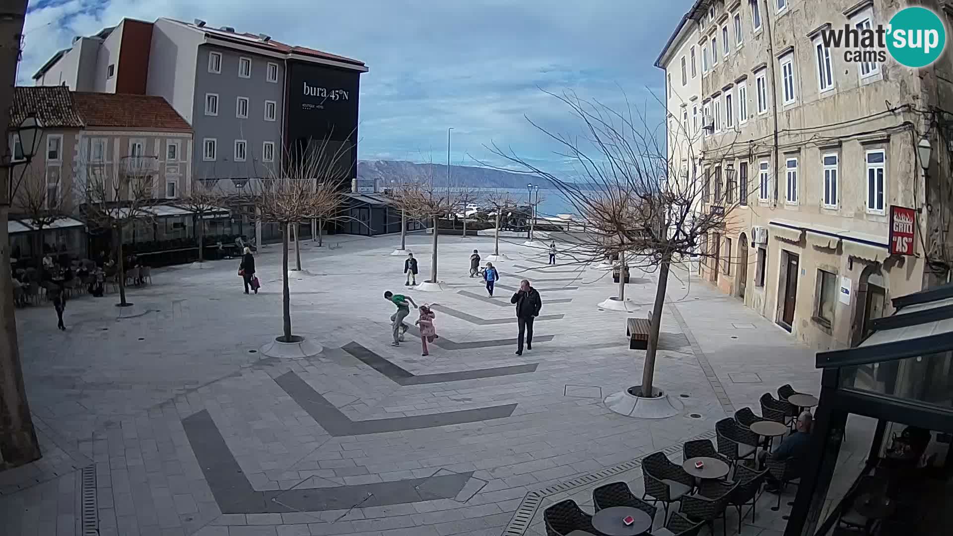Center of Senj city – Pavlin square – Live Cam Dalmatia
